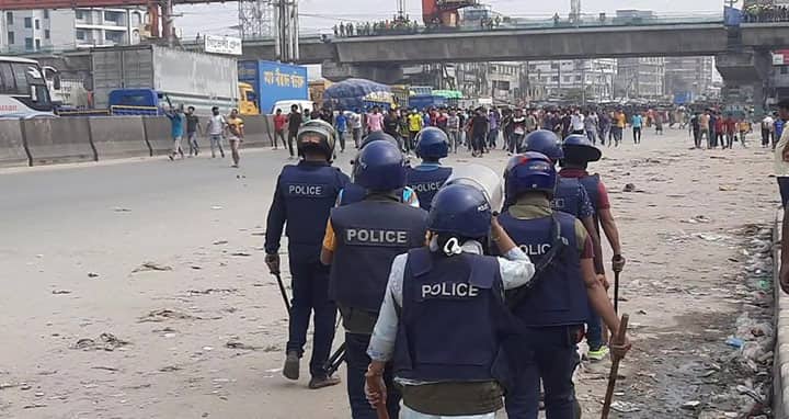 গাজীপুরে মারা গেলেন পুলিশের গুলিতে আহত শ্রমিক
