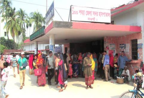 নওগাঁয় করোনা আক্রান্ত সন্দেহে সিঙ্গাপুরফেরত যুবক হাসপাতালে ভর্তি