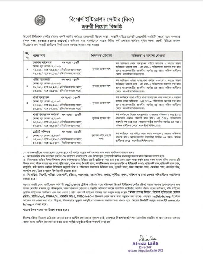 বেসরকারি সংস্থায় ভালো বেতনে ৮৬৫ জনের নিয়োগ বিজ্ঞপ্তি