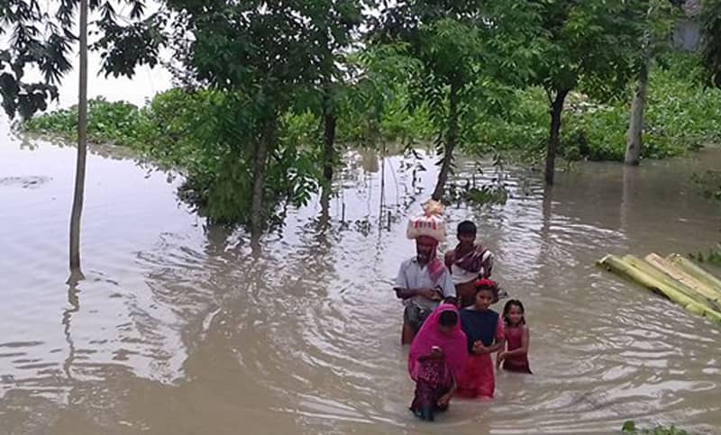 কুড়িগ্রামে বন্যায় নতুন করে আরও ১০ গ্রাম প্লাবিত