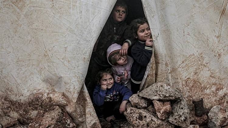 আসাদ বাহিনীর নির্মমতায় শীতে জমে মারা যাচ্ছে শিশুরা