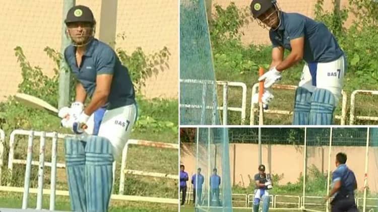 ক্রিকেটীয় ভবিষ্যৎ নিয়ে জল্পনার মধ্যেই হঠাৎ অনুশীলনে ধোনি