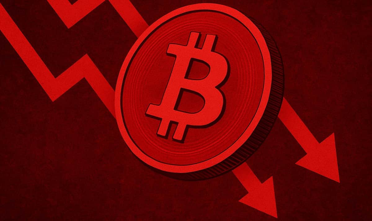 bitcoin price dropping