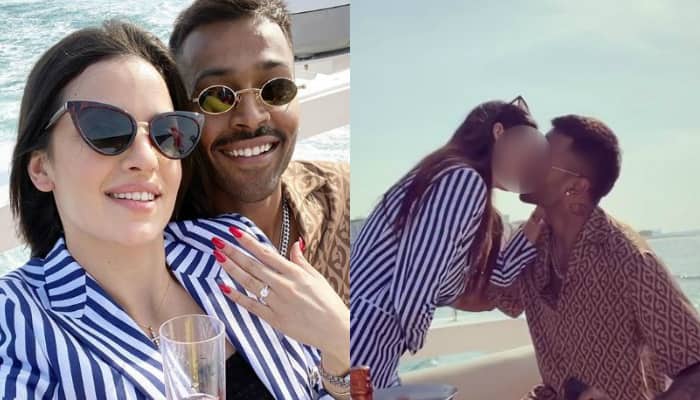 ভাসমান তরীতে প্রেমিকাকে আংটি পরিয়ে ঠোঁটে ঠোঁট ছুঁলেন হার্দিক