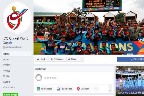আইসিসির অফিসিয়াল পেইজে জুনিয়র টাইগাররা