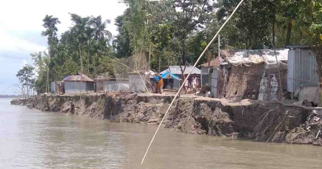 তিস্তার করাল গ্রাসে কুড়িগ্রামে বিলীন গ্রামের পর গ্রাম