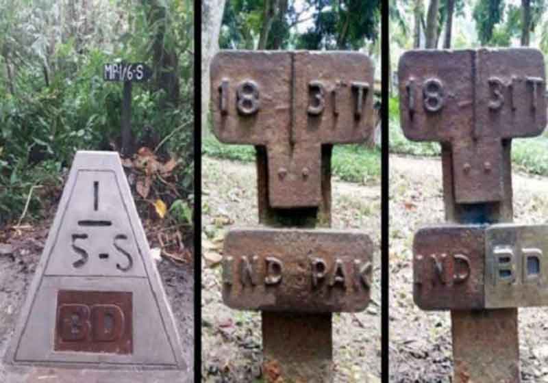 ৪৮ বছর পর সীমান্ত পিলারে পাকিস্তানের পরিবর্তে বাংলাদেশ