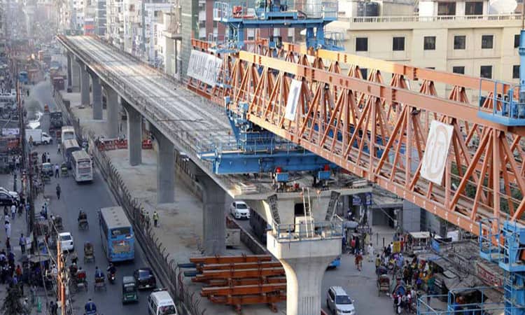 মেট্রোরেলের লাইন বসেছে ৭ কিলোমিটার