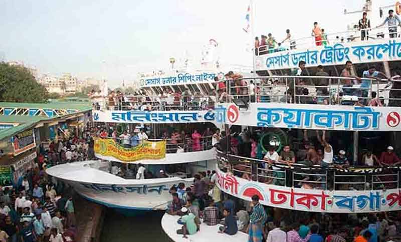 সোমবার থেকে সারা দেশে যাত্রীবাহী নৌযান চলাচল বন্ধ