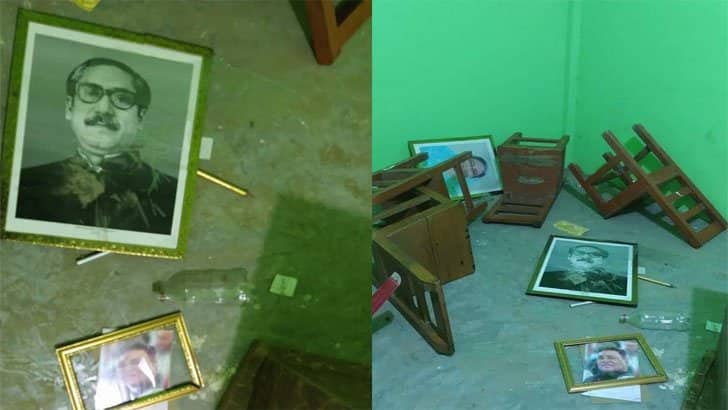 নাসিরনগরে আ.লীগের অফিসে হামলা ভাঙচুর