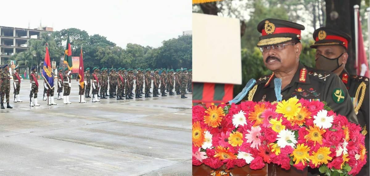 চট্টগ্রামে সেনাপ্রধান আজিজ আহমেদকে বিদায় সংবর্ধনা