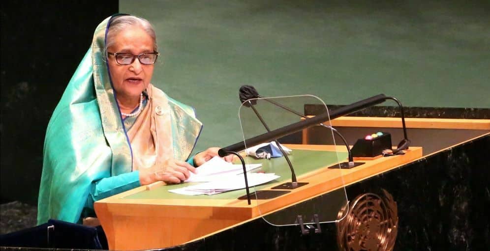 জাতিসংঘ সাধারণ পরিষদের ৭৬তম অধিবেশনে প্রধানমন্ত্রীর ভাষণের পূর্ণ বিবরণ