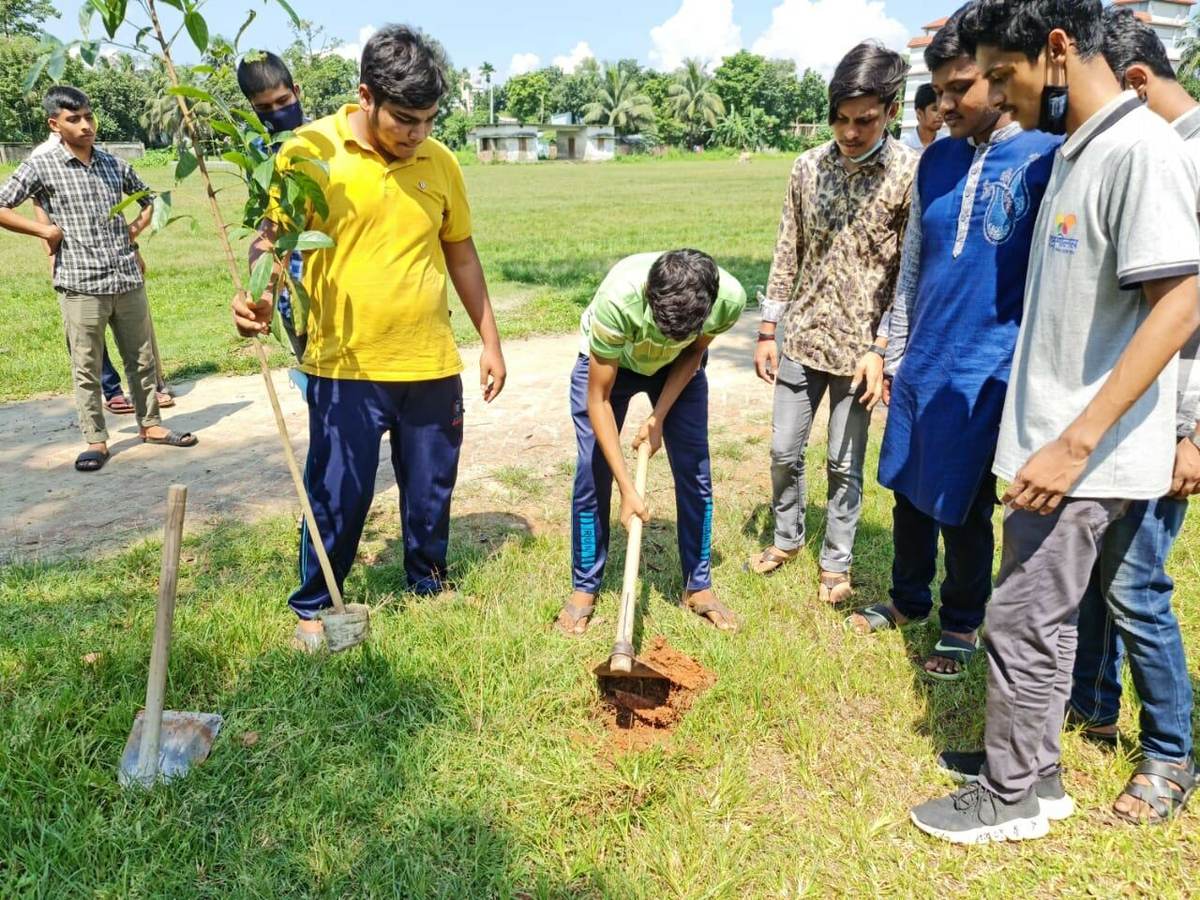 কালীগঞ্জে স্কুল-কলেজের শিক্ষার্থীদের হাত খরচের টাকায় হলো বৃক্ষ রোপণ
