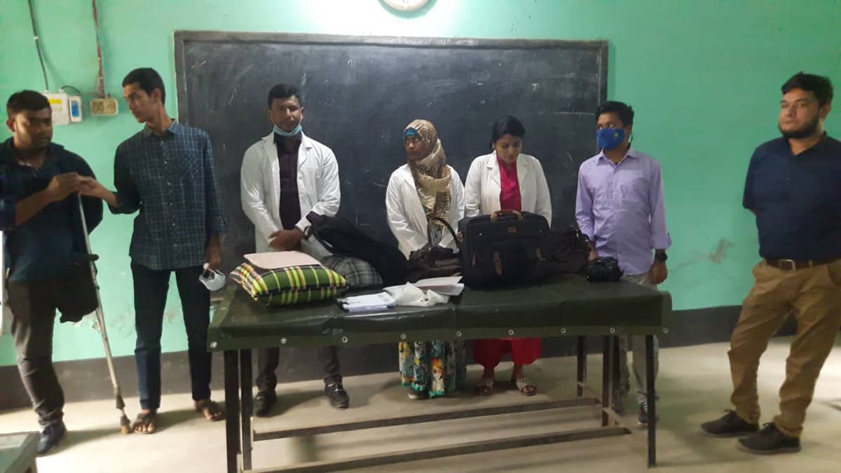 কালীগঞ্জ কল্যাণ সংস্থার ফিজিওথেরাপী ক্যাম্প