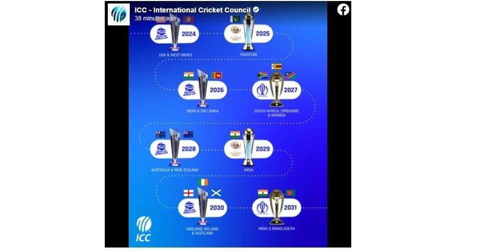 ২০৩১ ওয়ানডে বিশ্বকাপের আয়োজক বাংলাদেশ