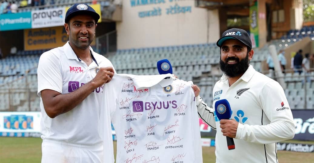 এজাজ প্যাটেলকে ‘বিশেষ সম্মান’ জানালেন ভারতীয় ক্রিকেটাররা