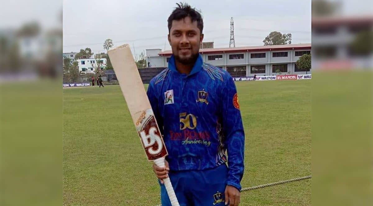 চার-ছক্কায় তিন বছর পর সাব্বিরের সেঞ্চুরি