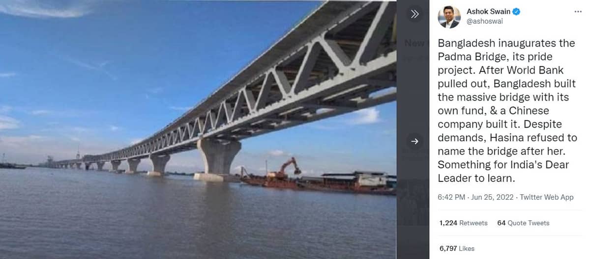 শেখ হাসিনার কাছ থেকে ভারতের প্রিয় নেতার শেখার আছে : অশোক সোয়াইন