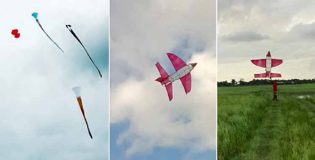 রং-বেরঙের ঘুড়িতে সেজেছে কুমিল্লার আকাশ