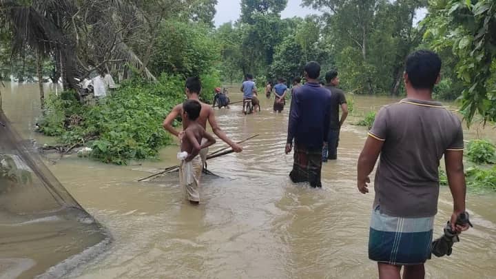 ভারী বৃষ্টিতে গাজীপুরে তলিয়েছে খেতখামার, ক্ষতিগ্রস্ত রাস্তাঘাট-২