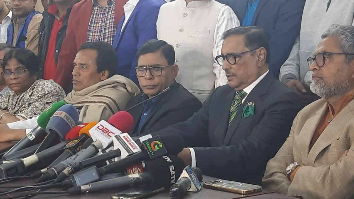 আমরা জনগণের ভোটে নির্বাচিত সরকার : কাদের