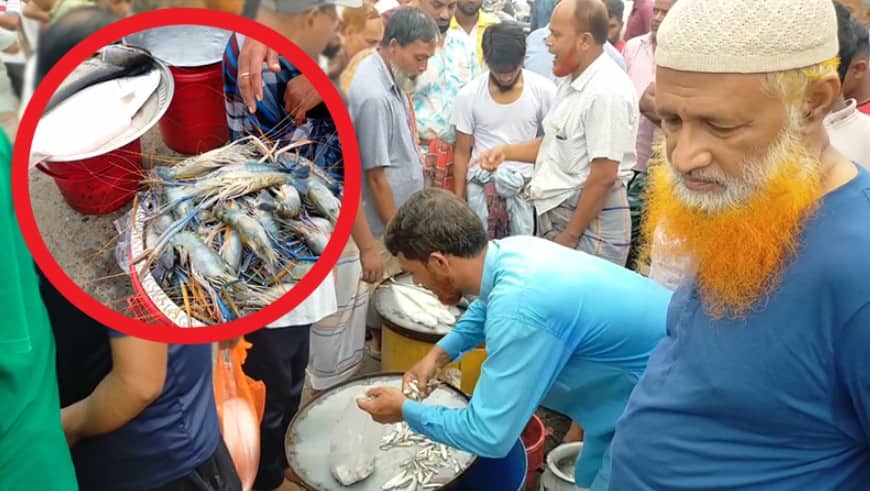তিন যুগেরও বেশি সময় ধরে চলছে ১ ঘণ্টার মাছের বাজার