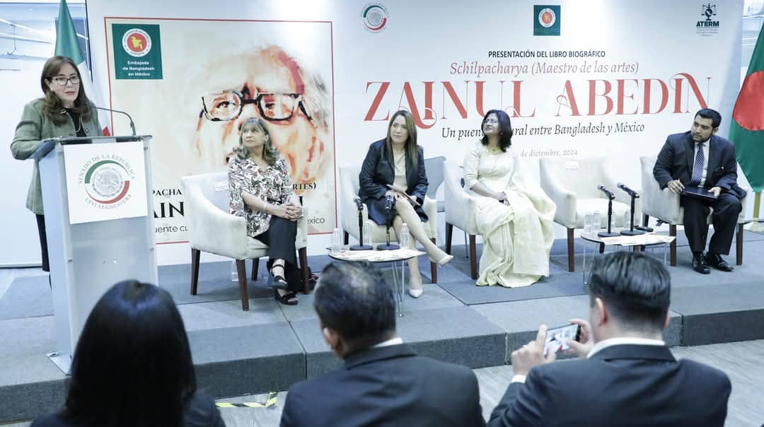 মেক্সিকোর সংসদে শিল্পাচার্যকে নিয়ে প্রকাশিত বইয়ের স্প্যানিশ সংস্করণ উন্মোচন