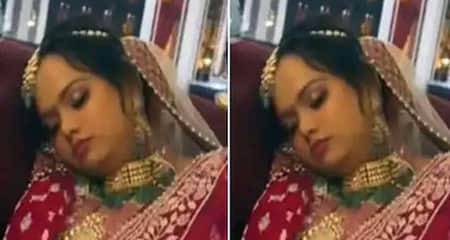 সাতপাক দেবার আগেই ঘুমিয়ে গেল কনে ঘুমিয়ে গেল কনে