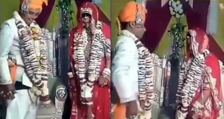 মালাবদলের সময় খুলে গেল বরের পাজামা মালাবদল