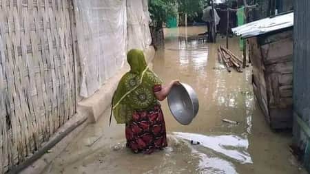ভারী বর্ষণ ও পাহাড়ি ঢলে এবার রাঙ্গামাটির নিম্নাঞ্চল প্লাবিত