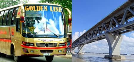 সব জল্পনা-কল্পনা শেষে ফরিদপুর থেকে পদ্মা সেতু হয়ে ঢাকায় বাস চলাচল শুরু ফরিদপুর থেকে বাস