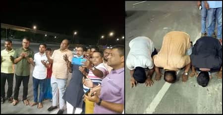 পদ্মাসেতুতে ওঠার আগ মুহূর্তে চুমু খেলেন এমপি অপু এমপি