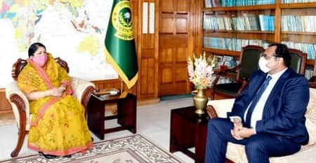 স্পিকারের সঙ্গে রাষ্ট্রদূত মাহবুব হাসান সালেহ’র সৌজন্য সাক্ষাৎ