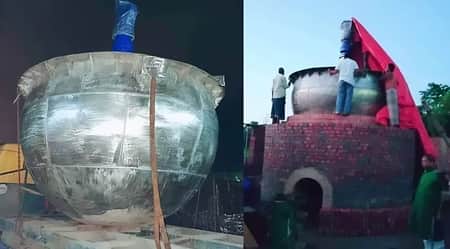 মাইজভাণ্ডারে বসানো হয়েছে আড়াইশ’ মণের ড্যাগ আড়াইশ’ মণের ড্যাগ