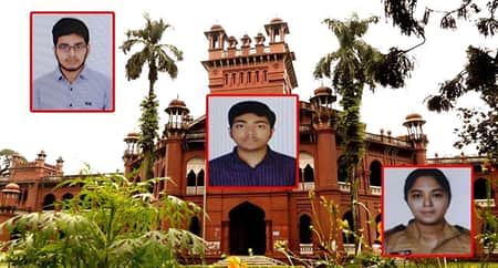 ঢাবির ভর্তি পরীক্ষায় একই নম্বর পেয়ে ১ম, ২য় ও ৩য় হলেন তারা ঢাবি