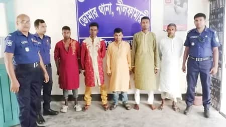 বরসহ ৫ জন জেলহাজতে