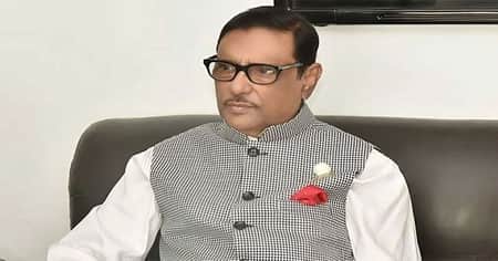 Quader returns home after health check-up in Singapore ওবায়দুল কাদের