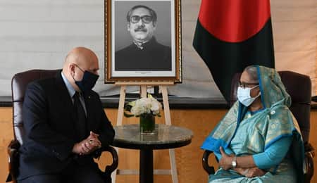 রোহিঙ্গাদের প্রত্যাবাসনে জাতিসংঘের বলিষ্ঠ ভূমিকার আহ্বান প্রধানমন্ত্রীর