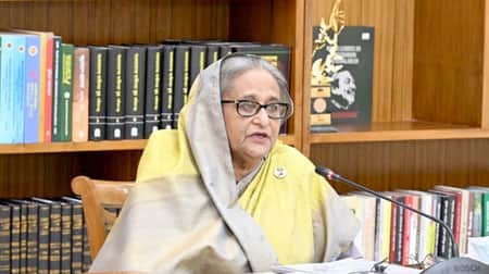 যুক্তরাজ্য, যুক্তরাষ্ট্র সফর সম্পর্কে সংবাদ সম্মেলনে বক্তব্য রাখছেন প্রধানমন্ত্রী প্রধানমন্ত্রী