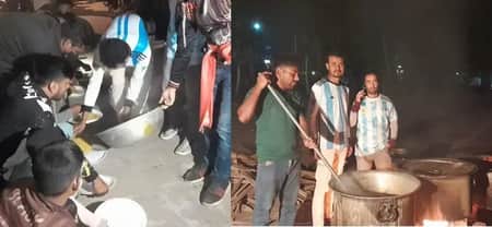 কথা রাখলেন মাসুদ, ভুনা খিচুড়ি খাওয়ালেন দেড় হাজার আর্জেন্টাইন সমর্থককে মেসি৪