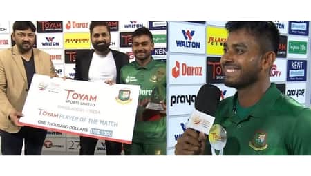 টানা দুই ম্যাচে জয়ের নায়ক; ম্যাচ সেরার পুরস্কার জিতে যা বললেন মিরাজ মিরাজ