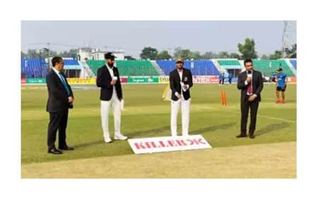 টেস্ট সিরিজের প্রথম ম্যাচে টস হেরে বোলিংয়ে বাংলাদেশ