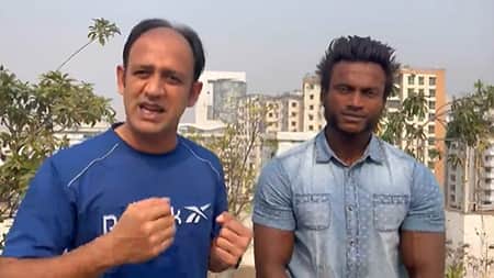 বডিবিল্ডার জাহিদের পাশে থাকার ঘোষণা ব্যারিস্টার সুমনের বডি বিল্ডার জাহিদ-ব্যারিস্টার সুমন