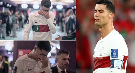 কাঁদতে কাঁদতে বিশ্বকাপ থেকে বিদায় নিলেন রোনালদো রোনালদো