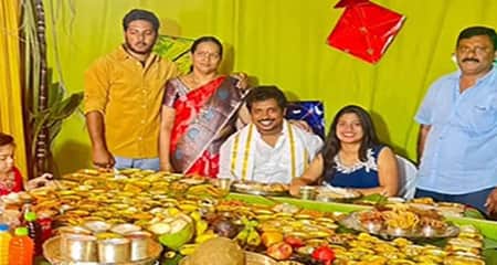 ৩৭৯ রকম খাবার সাজানো হল জামাইয়ের সামনে জামাইয়ের সামনে
