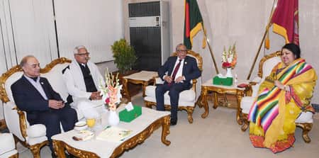 সংসদে রাষ্ট্রপতির সঙ্গে স্পিকারের সৌজন্য সাক্ষাৎ