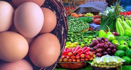 ঊর্ধ্বমুখী সবজি-ডিম, কমেছে আটার দাম সবজি-ডিমের