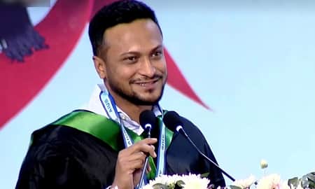 গ্র্যাজুয়েট সনদ নিতে এসে প্রকাশ পেল সাকিবের পুরো নাম সাকিব আল হাসান
