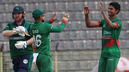 হাসান মাহমুদের ৫ উইকেটে ১০১ রানে অলআউট আয়ারল্যান্ড