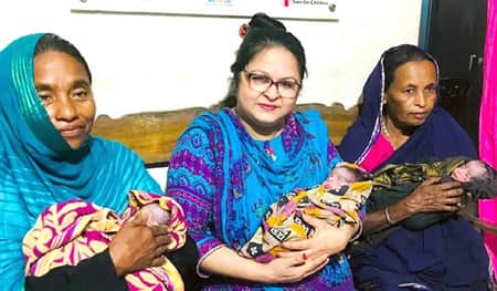 হবিগঞ্জে একসঙ্গে ৩ সন্তানের জন্ম দিলেন রাহেলা একসঙ্গে ৩ বাচ্চা